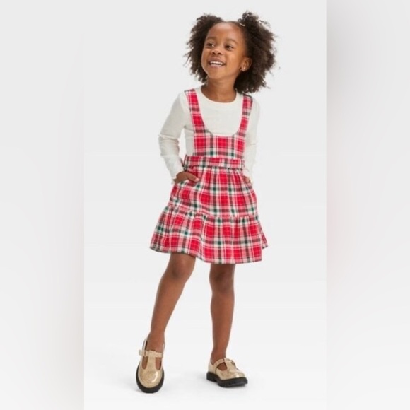Cat & Jack plaid Christmas dress - Picture 5 of 5